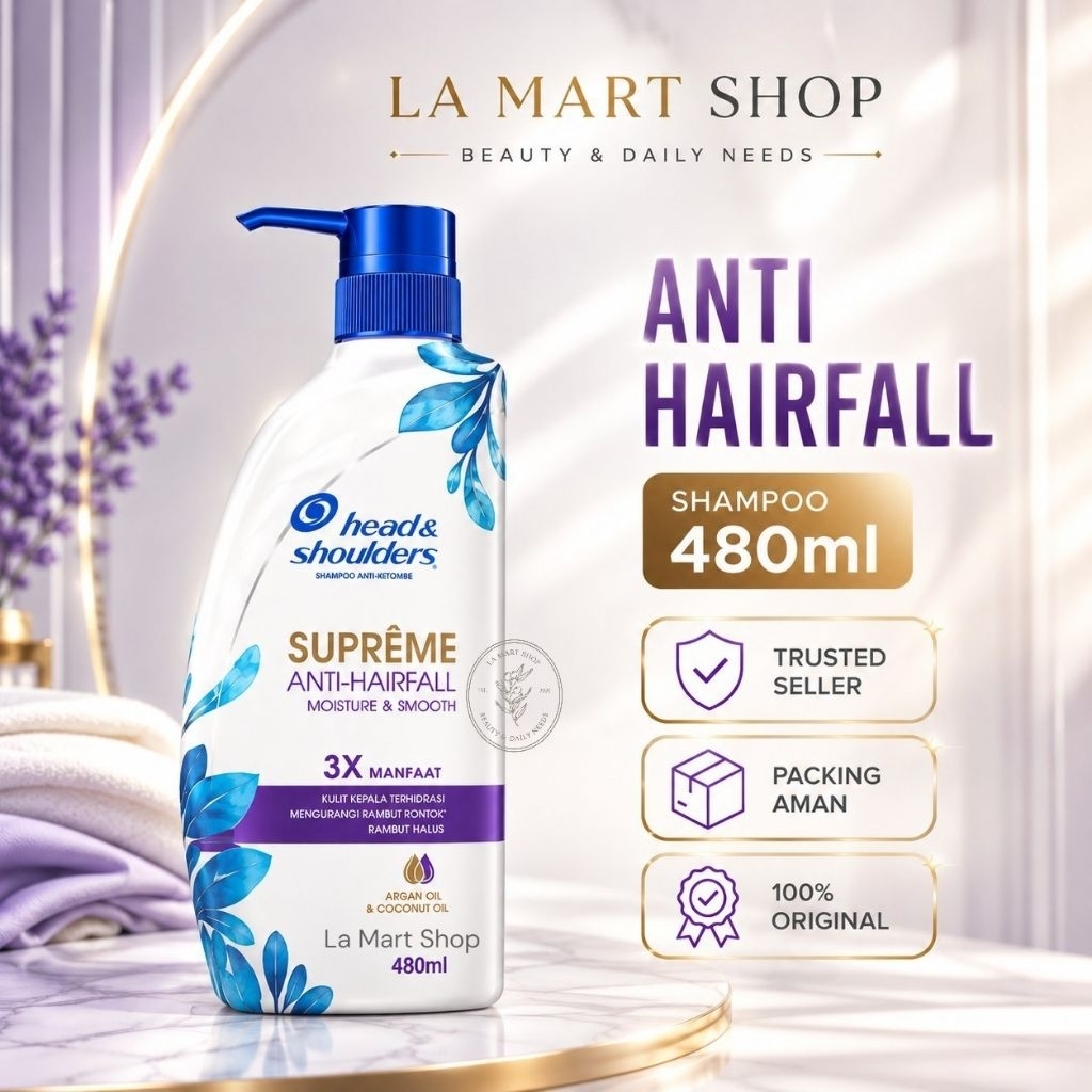 Shampoo Head and Shoulders Supreme Anti Hairfall 480ML