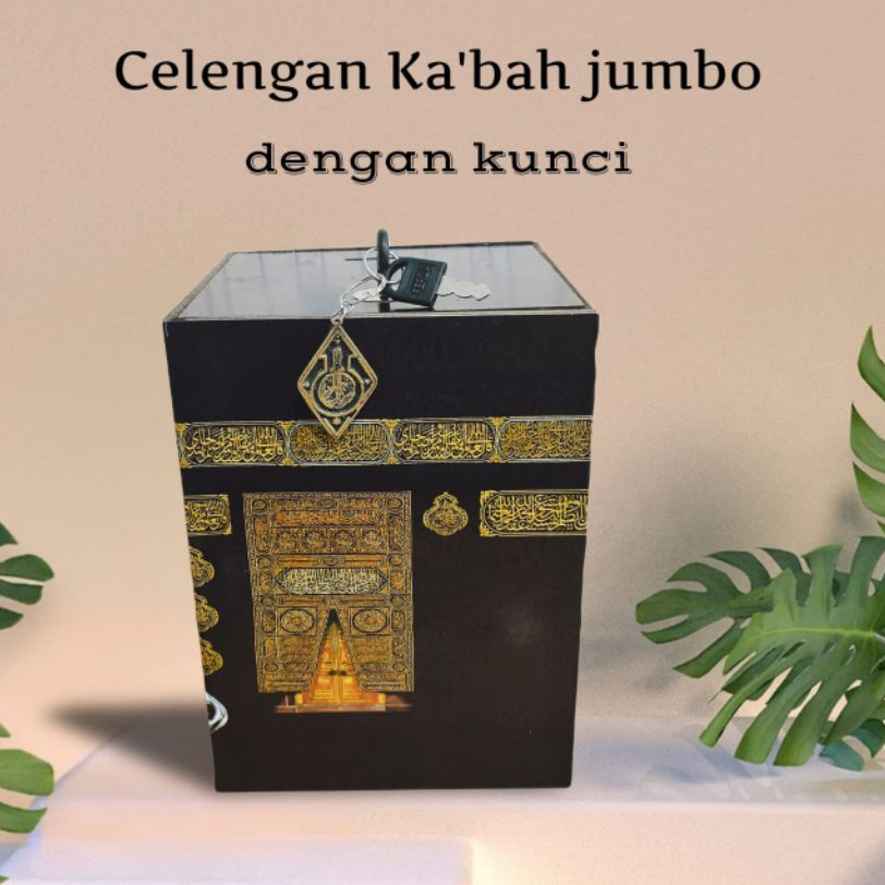 Celengan Kabah Jumbo Besar Dengan Kunci Celengan kabah umrah
