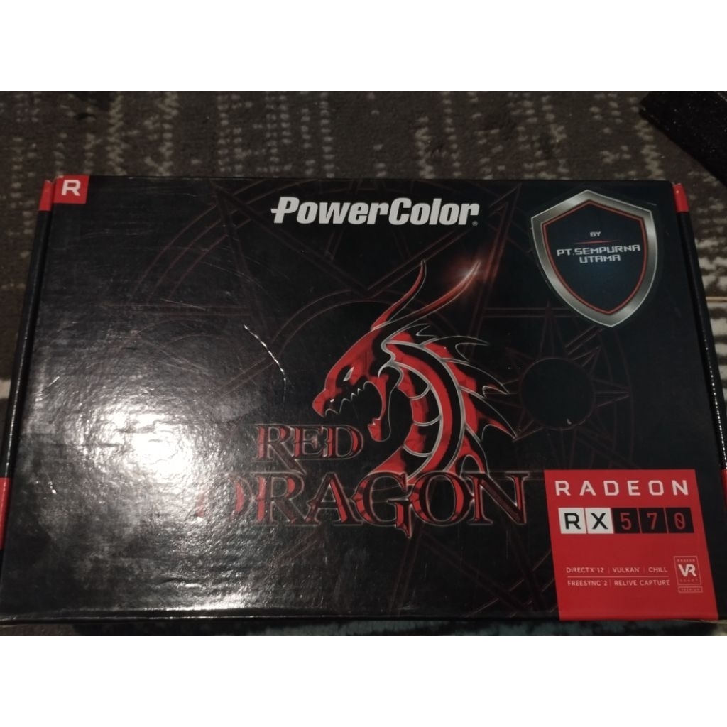 RX570 4GB Red Dragon Rusak Mati Total Rusak Korosi