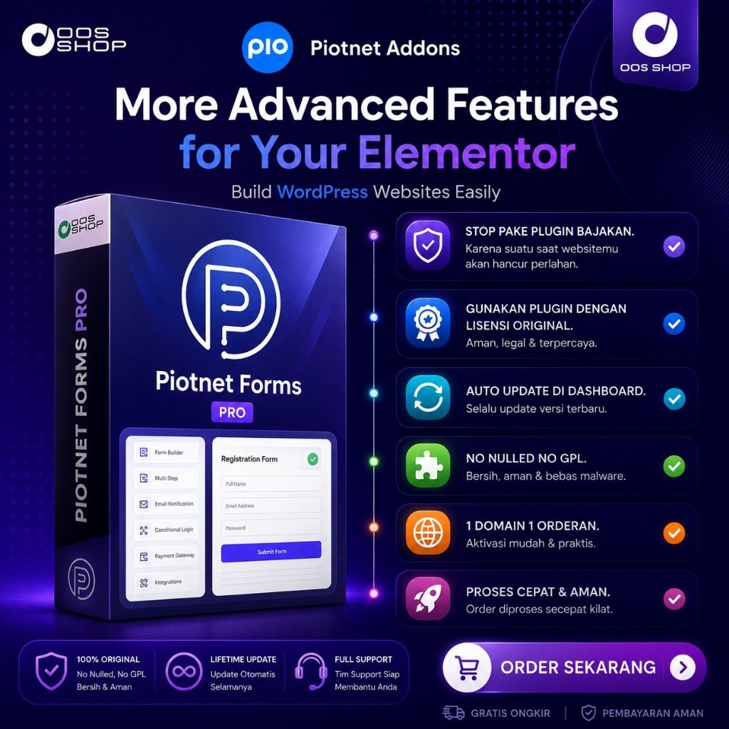 PAFE PIOTNET ADDONS FOR ELEMENTOR 100% Original License LifeTime Automatic Update + Full personal su