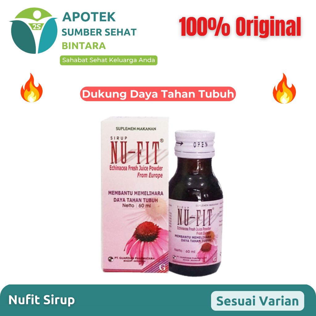 Nu Fit Sirup 60 ml | Vitamin Imun Anak dan Dewasa