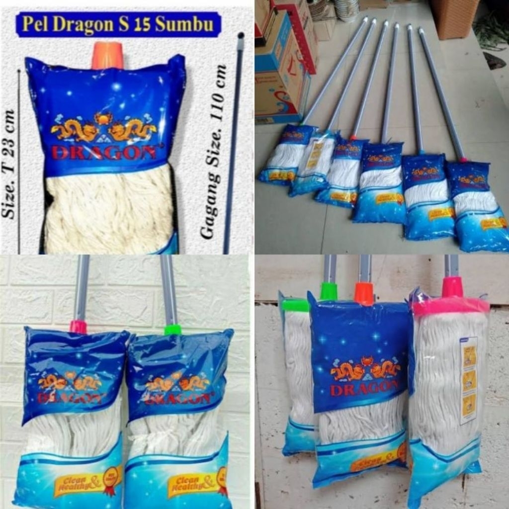 alat pel lantai kain pel lantai ukuran KECIL merek DRAGON