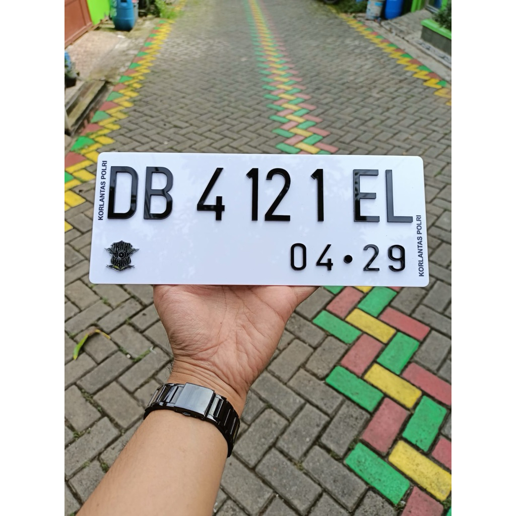 plat nomor variasi aksesoris motor plat nomor akrilik plat acrylic timbul 3D plat nomor premium