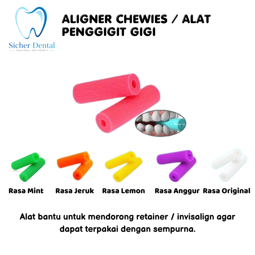 Gigi Aligner Chewies/Alat Penggigit Gigi/Chewies Aligner Bite Teeth