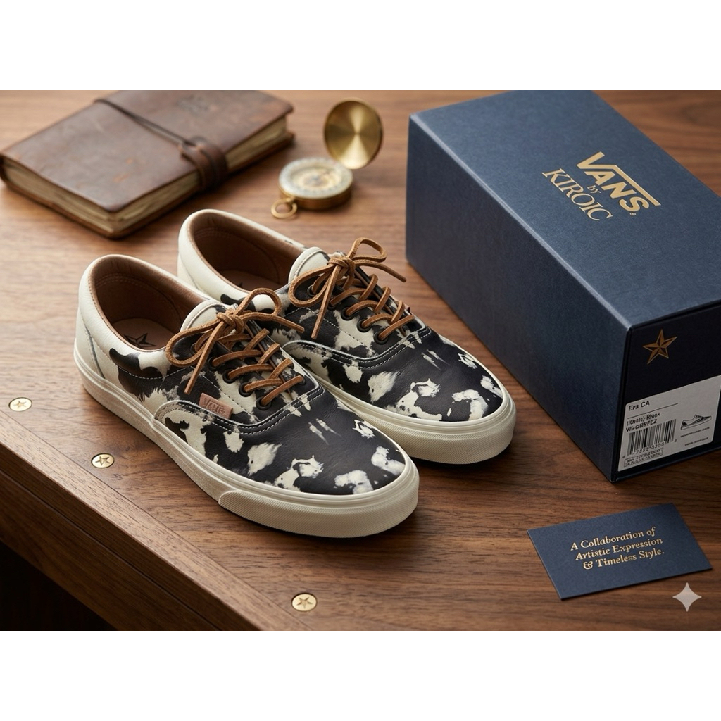 Sepatu VANS x KIROIC black/vans original /vans oldskool/vans sk8hi/vans era/vans authentic/sepatu pr