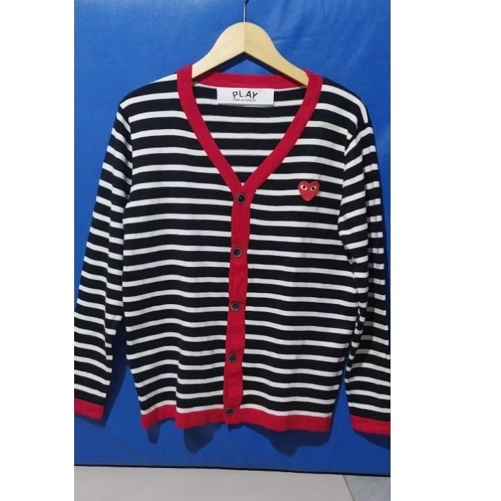 Cardigan salur Play CDG full tag