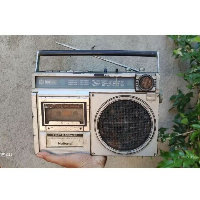 radio tape national antik mati jadul vintage lawas