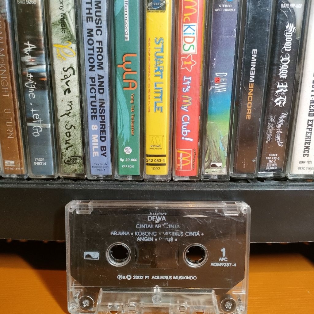 Kaset Pita Dewa Dewa19 Dewa 19 Cintailah Cinta Arjuna hanya kaset