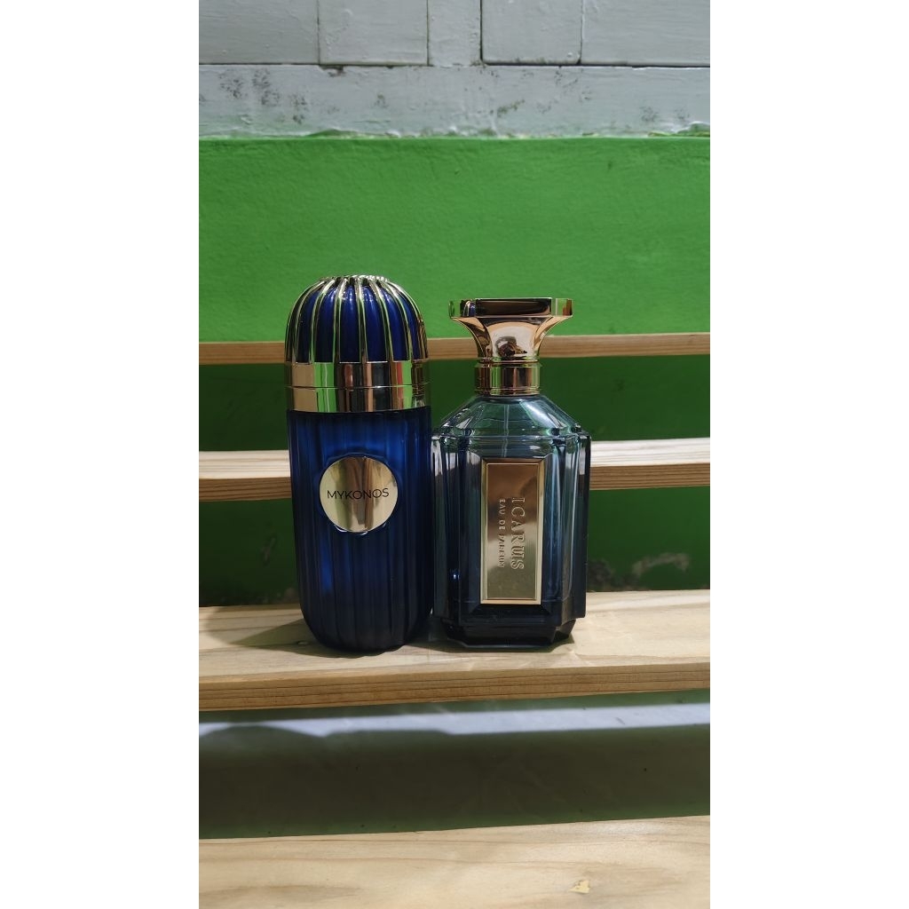 MYKONOS INCEPTION + VELIXIR ICARUS 100ML BOTOL KOSONG, bonus 2 ml random