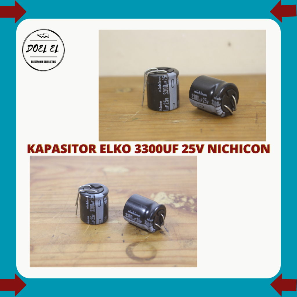 KAPASITOR ELKO 3300UF 25V | ELKO 3300 UF 25 V NICHICON