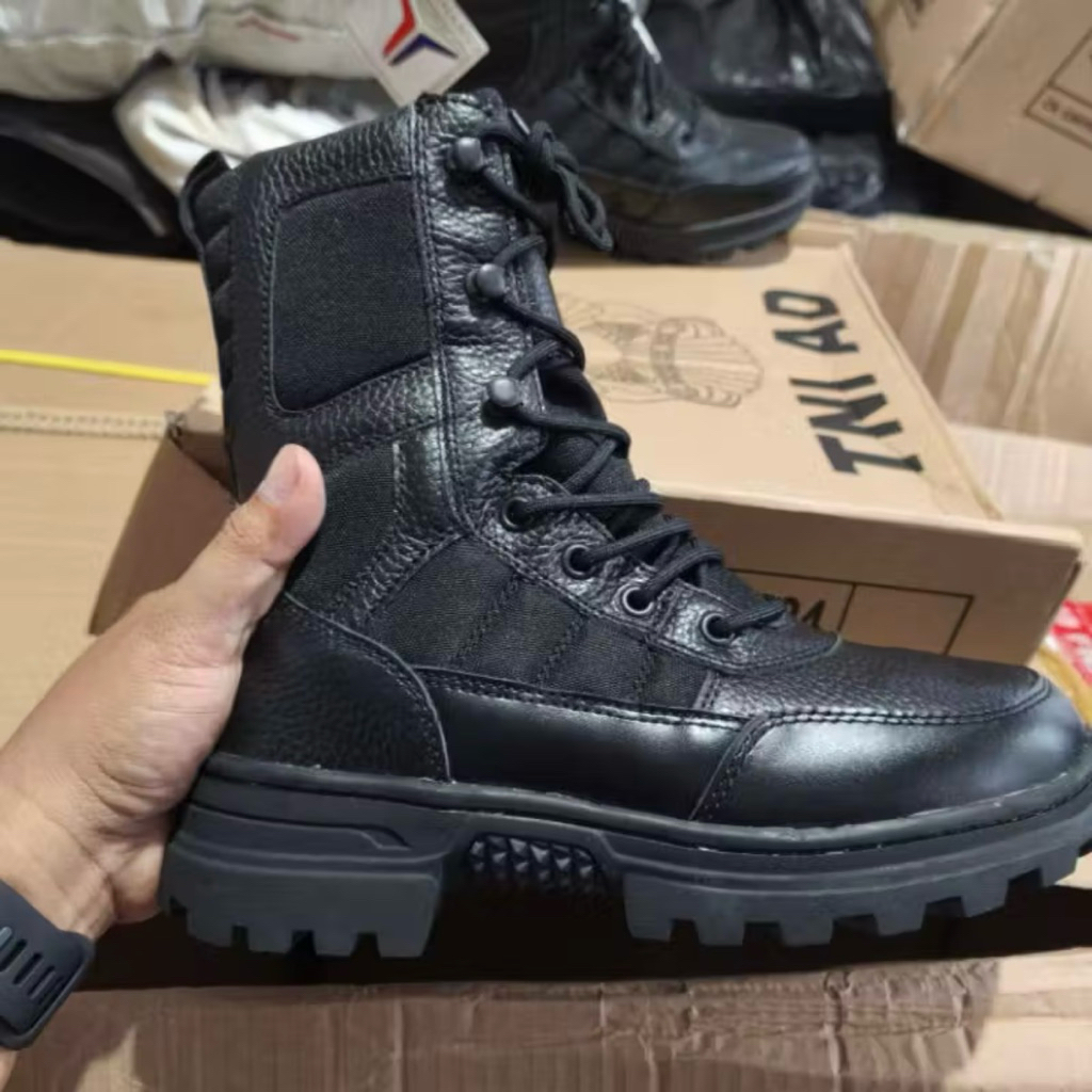 SEPATU PDL KULIT JERUK JATAH TNI AD PEMBAGIAN KASAD 2024/2025 / COCOK UNTUK TNI AD AL AU KEMHAN KOMC