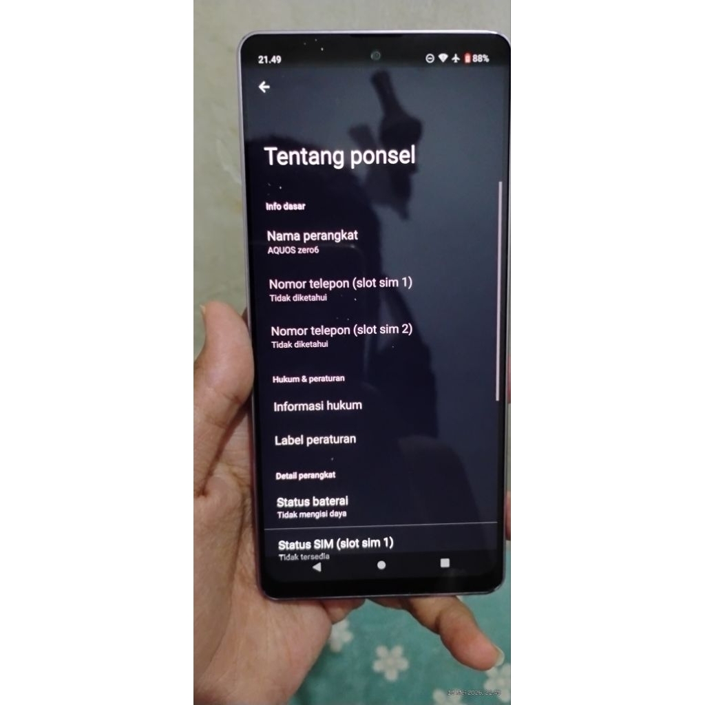 Sharp Aquos Zero 6 5G wifi only