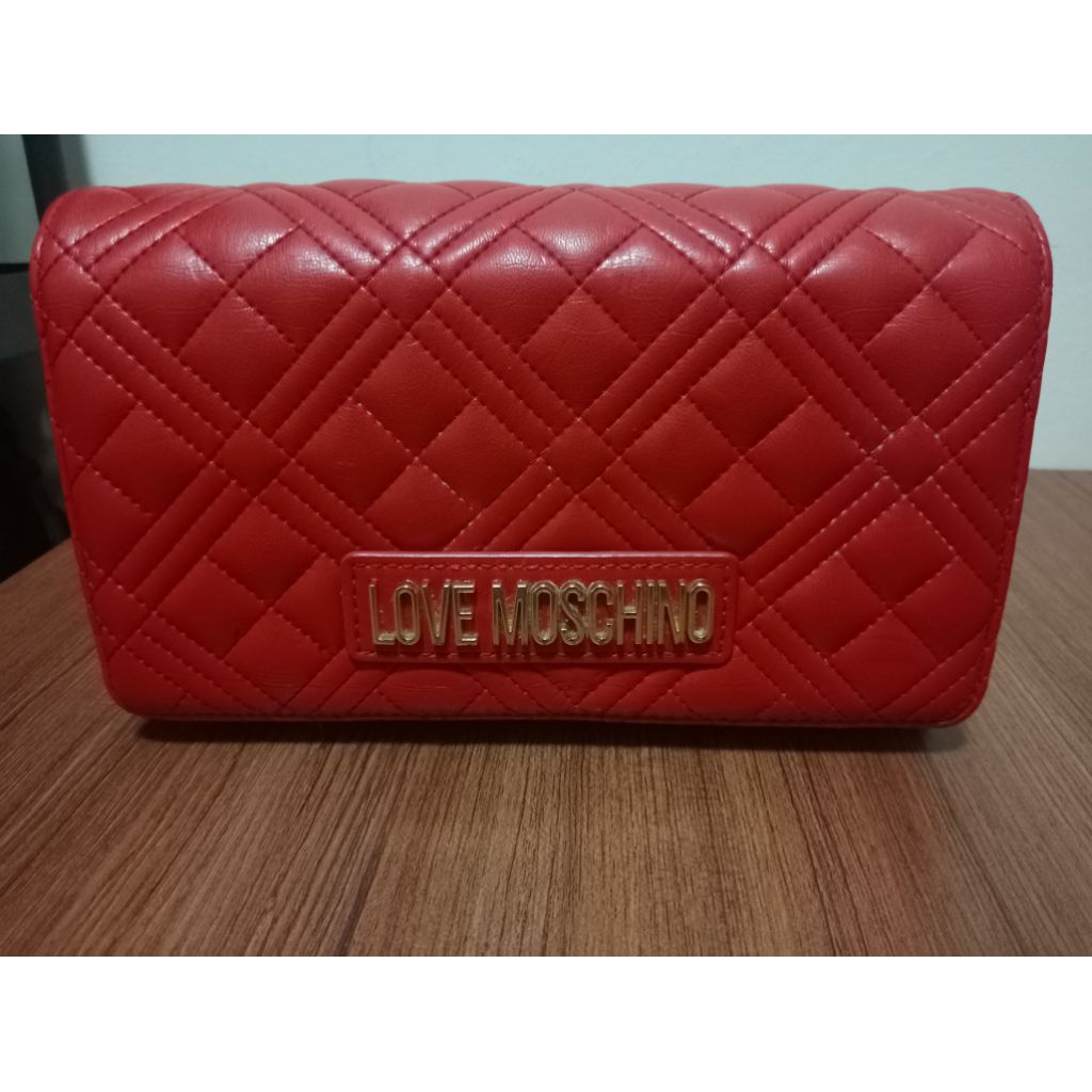 Bag Love Moschino Quilted Crossbody Women Preloved