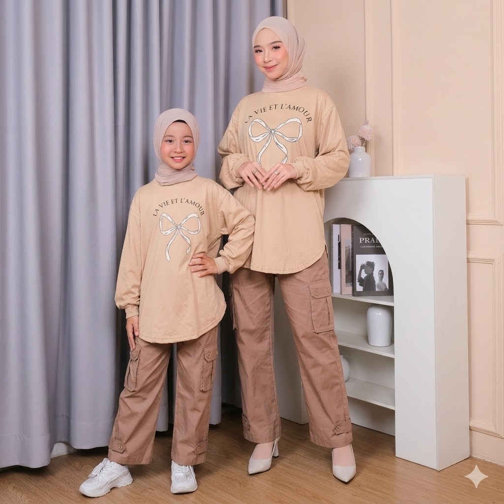 kwaii-kaos anak-couple ibu dan anak