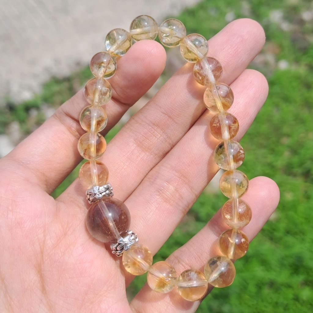 Gelang Citrine Natural Stone DIY