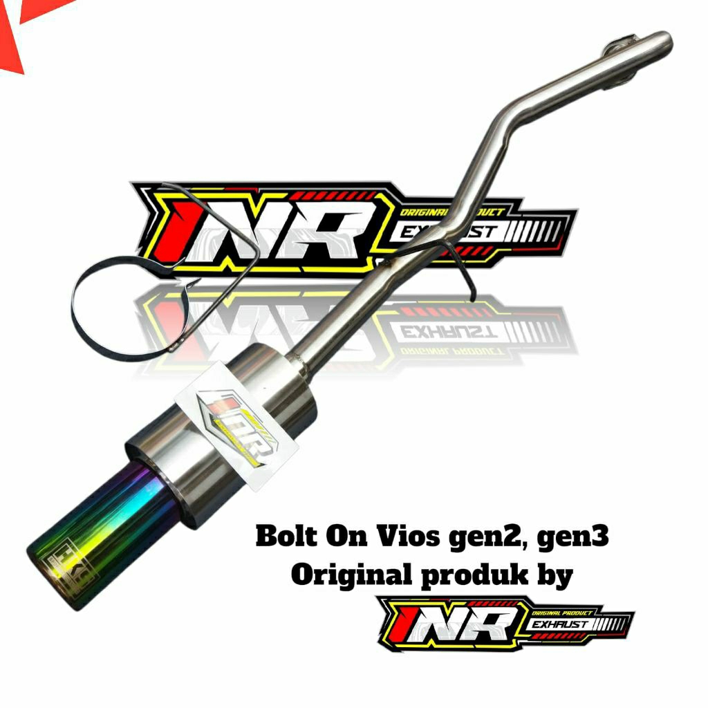 KNALPOT BOLT ON VIOS GEN 2/3 PNP TINGGAL BAUD