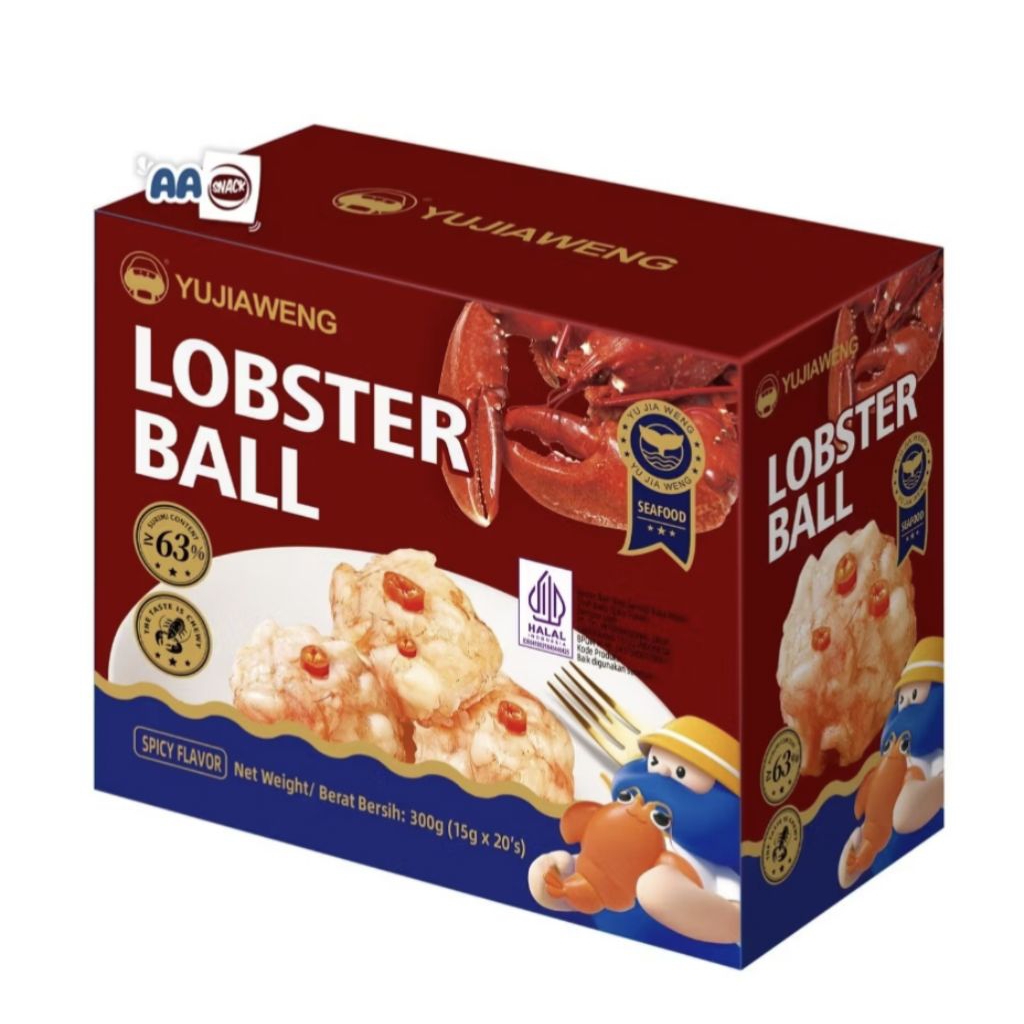 LOBSTER BALL SNACK SEAFOOD MAKANAN KOREA CHINA VIRAL LATIAO