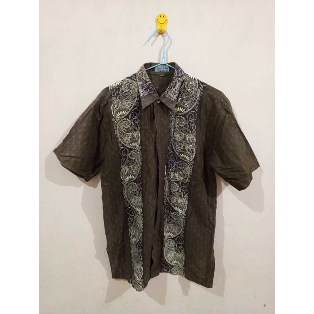 Kemeja Batik Sutra Ungu