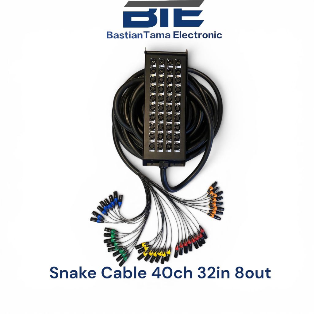 Kabel Snake/Snake cable 40ch Snake Cable isi 32in 8out   panjang 10m - 50m