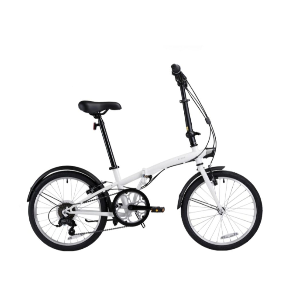 BTWIN TILT 120 Sepeda Lipat Dengan 6 Kecepatan Dan Rem V-Baja