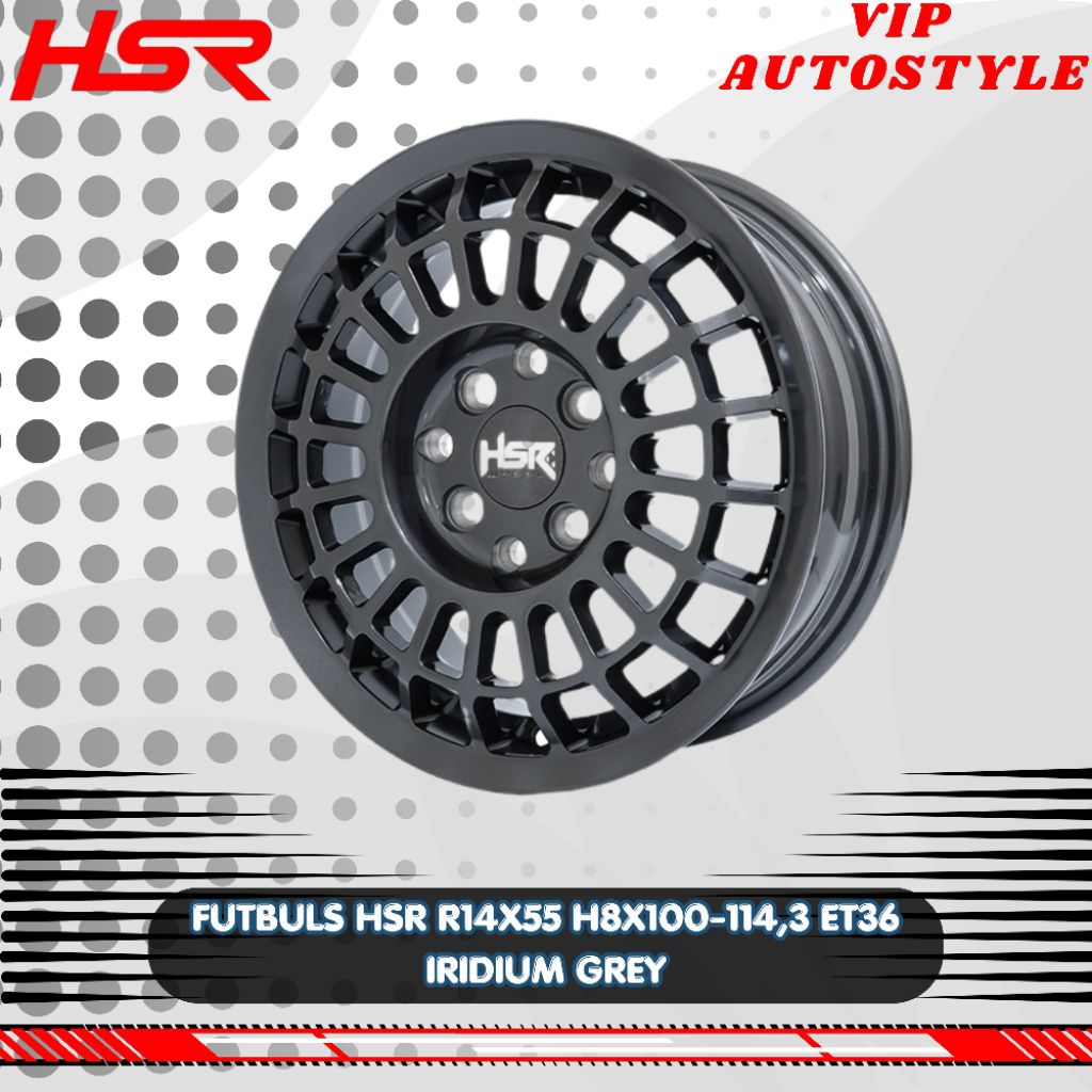 Velg Rally Type Hsr Futbuls Ring 14 Velg Untuk Mobil Xenia Kijang LGX Ayla Sirion Dll