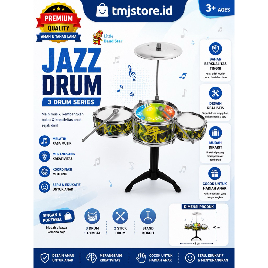 JAZZ DRUM/DRUM ANAK/DRUM