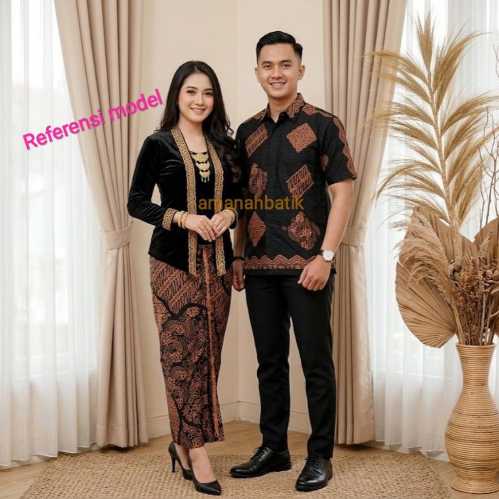 KAIN BATIK CIREBON TRUSMI MOTIF PULAUAN CEPLOK VISCOSE SEMI SUTRA