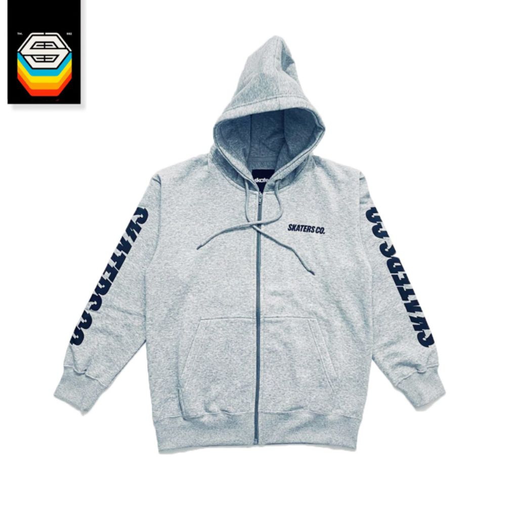 SWEATER SKATERS 26 FL SKATERS ZIP HOODIE MISTY