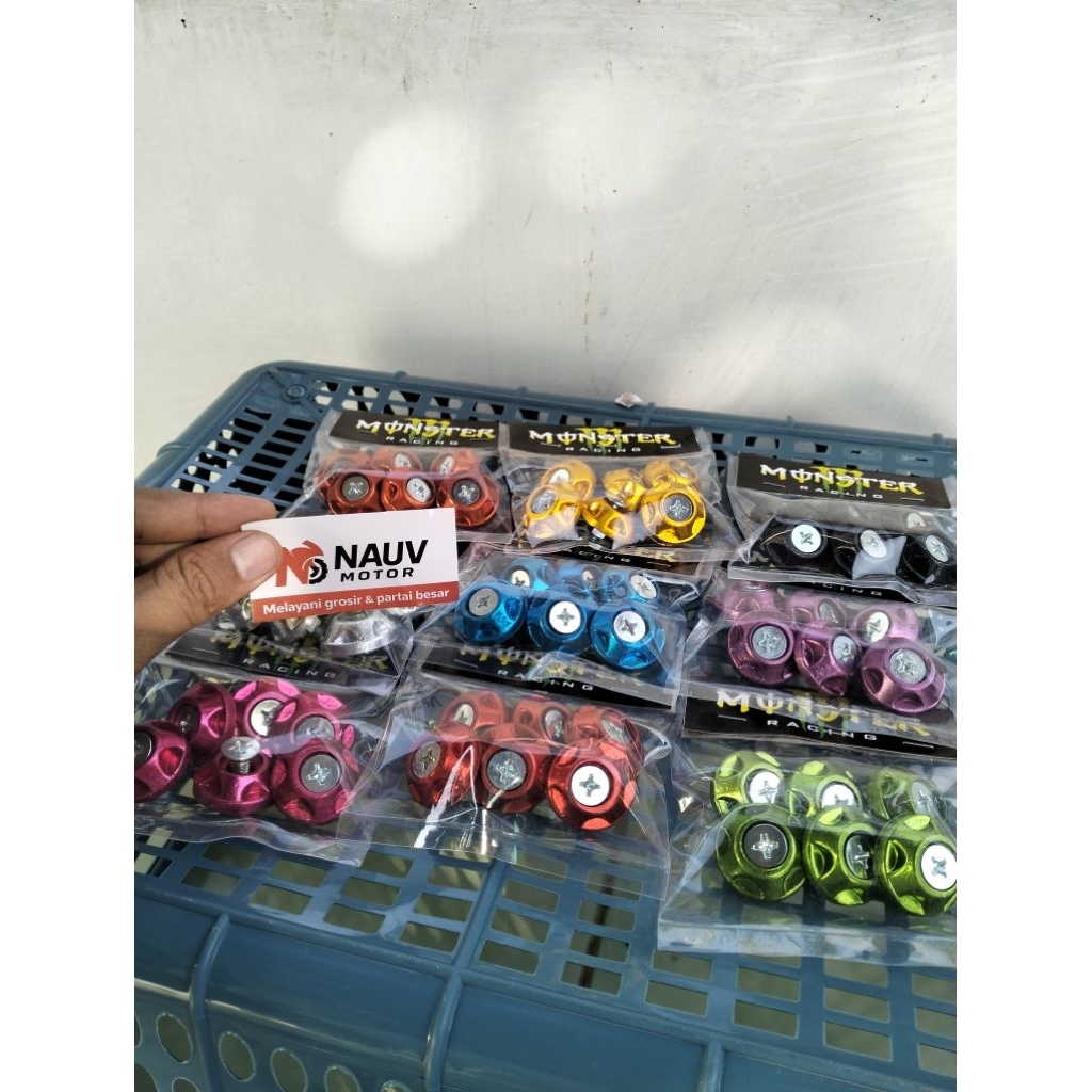 manisan rangka / manisan Shok belakang / manisan slebor belakang CB GL GL100 HEREX full cnc 1set isi