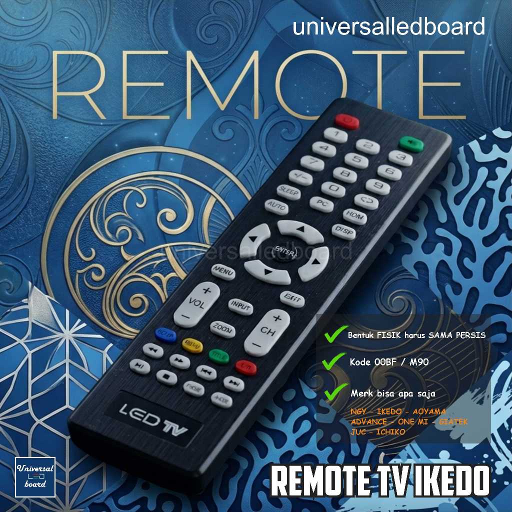Remote TV LCD LED IKEDO Original