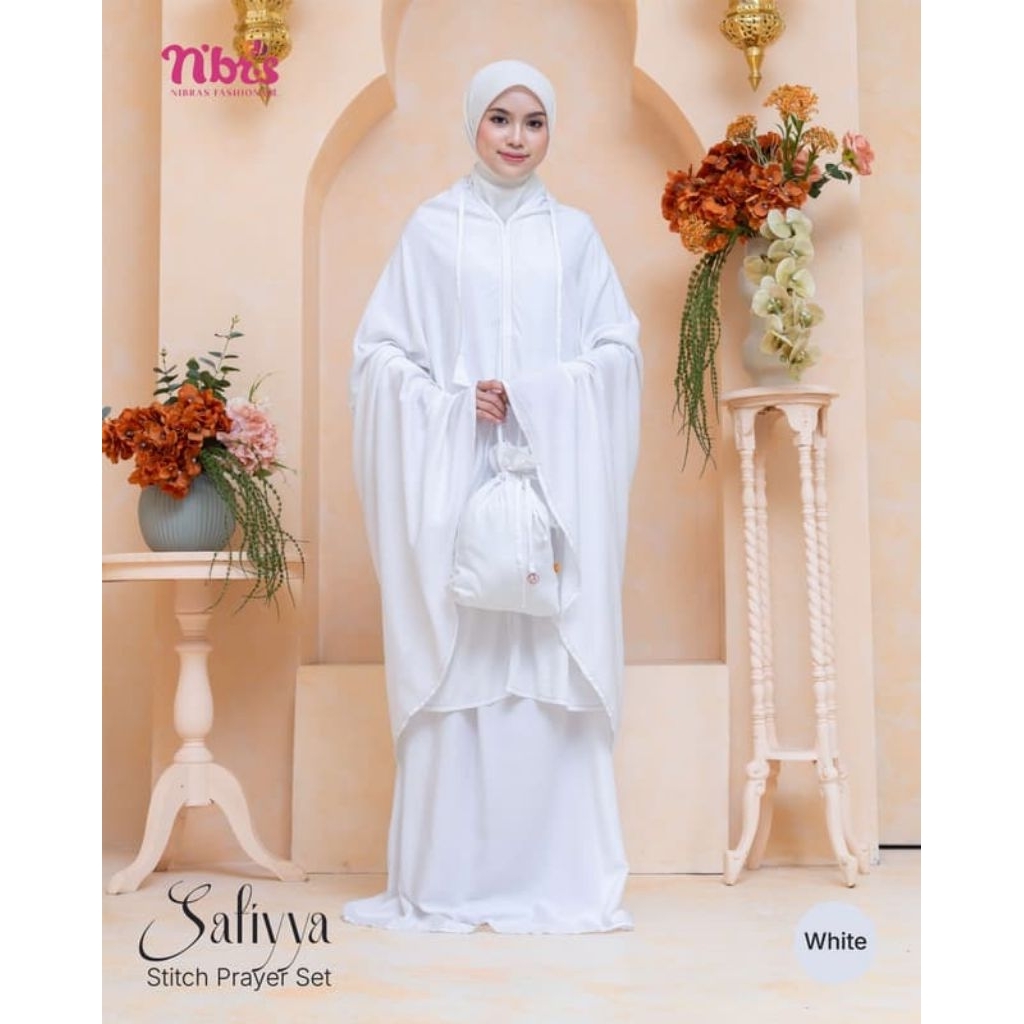 TERBARU MUKENA SET ROK DAN ATASAN ORI NIBRAS SAFIYYA STITCH PRAYER SET