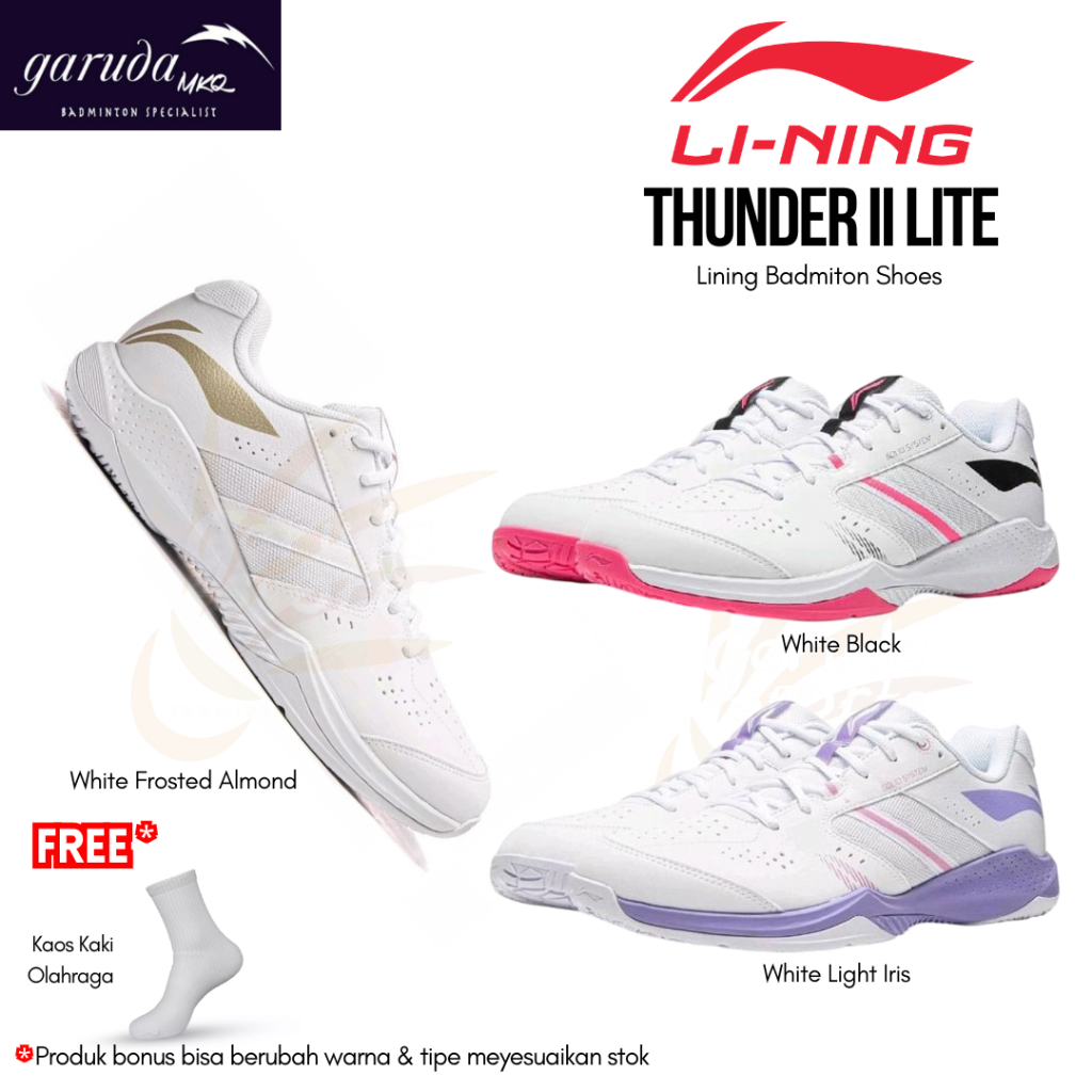 Sepatu LI-NING Thunder II Lite AYTW003 Badminton Shoes / Sepatu Li-Ning Thunder Lite 2 Unisex / LI-N