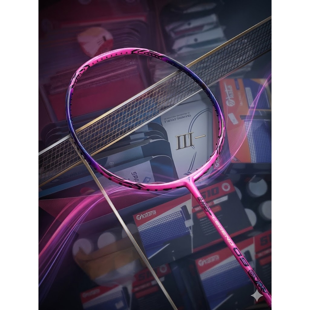 RAKET BADMINTON FLYPOWER LEGEND 09 Pink Original