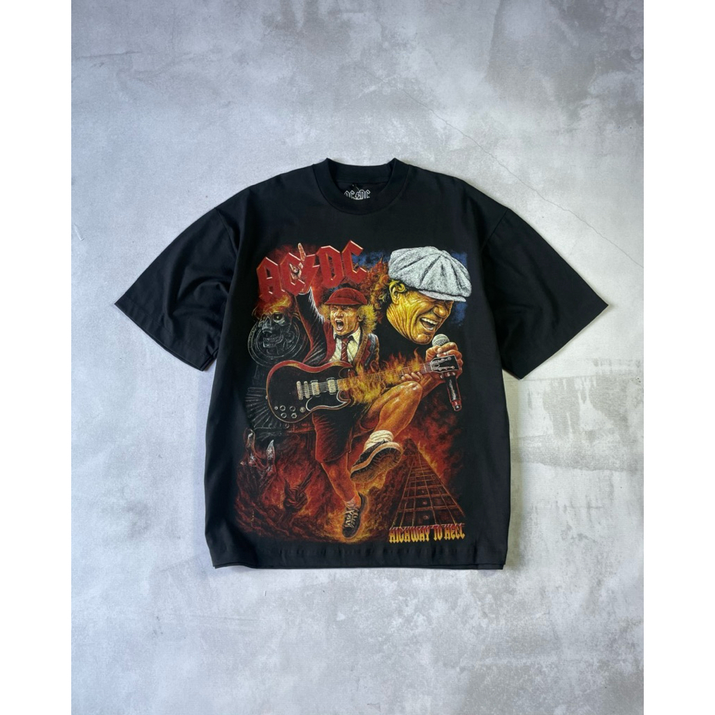 T-shirt Acdc Oversize Size XL ( 73x62 ) Original