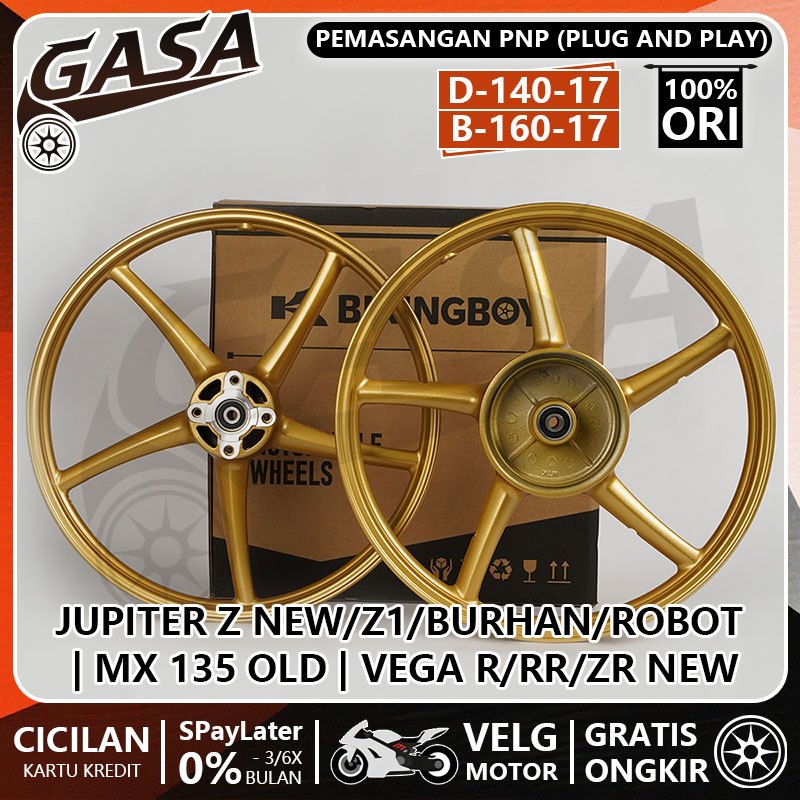 VELG BIKINGBOY PALANG Sanca RING 17 Untuk Jupiter Z New/Z1/Burhan/Robot, MX 135 Old, Vega R/Rr/Zr Ne