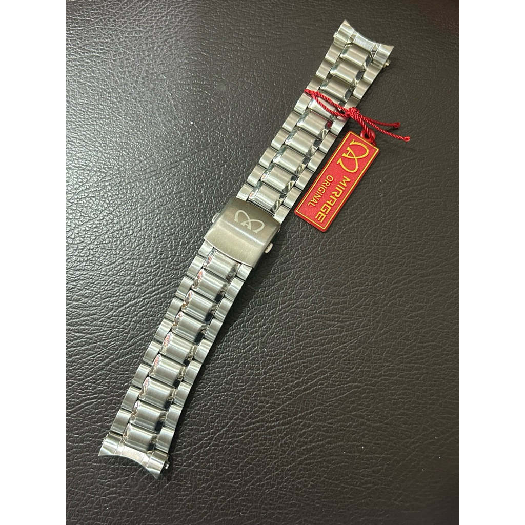 rantai besi jam mirage original 22 mm stainless