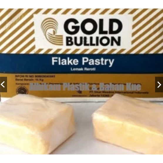 KORSVET GOLD BULLION FLAKE PASTRY (KORVET SHORTENING) - REPACK 250gr