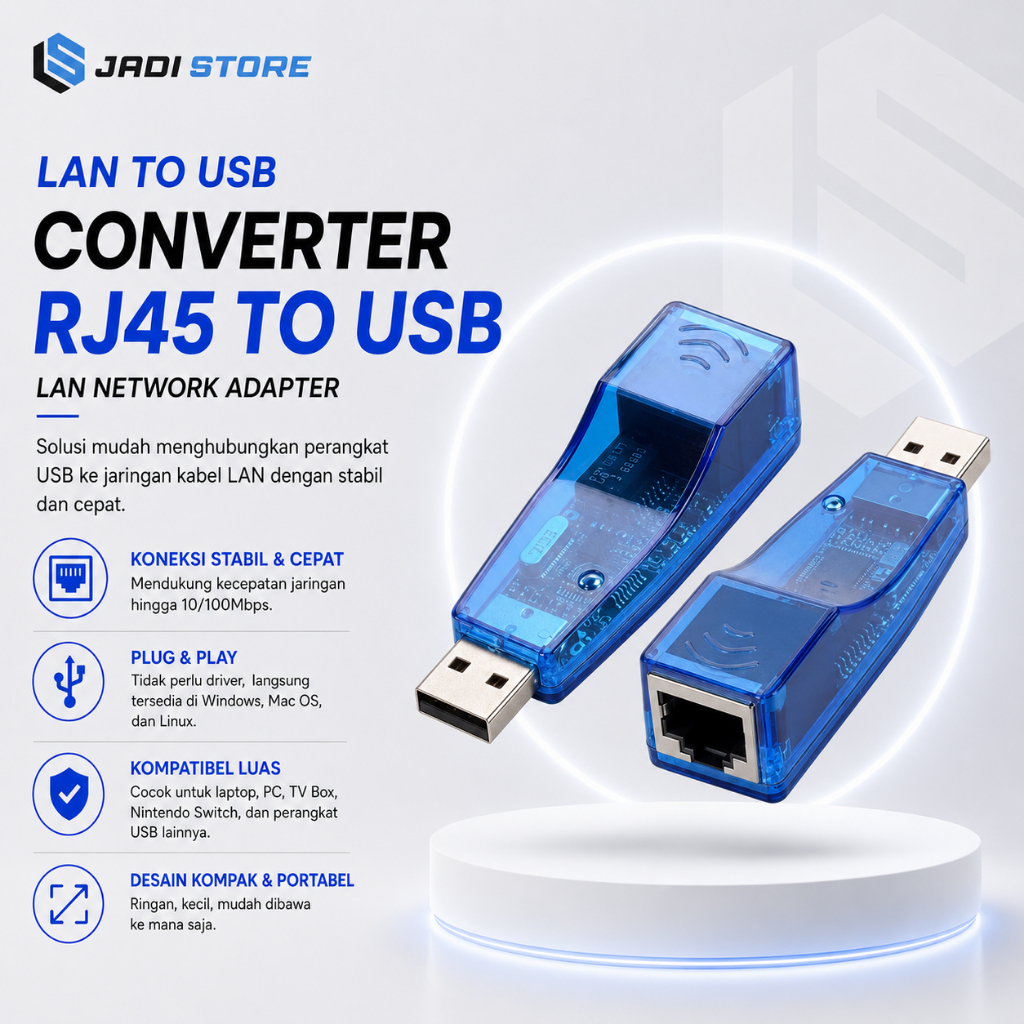 LAN to USB Converter LAN to USB Converter LAN dan USB Converter RJ45 to USB Adapter LAN to USB Adapt