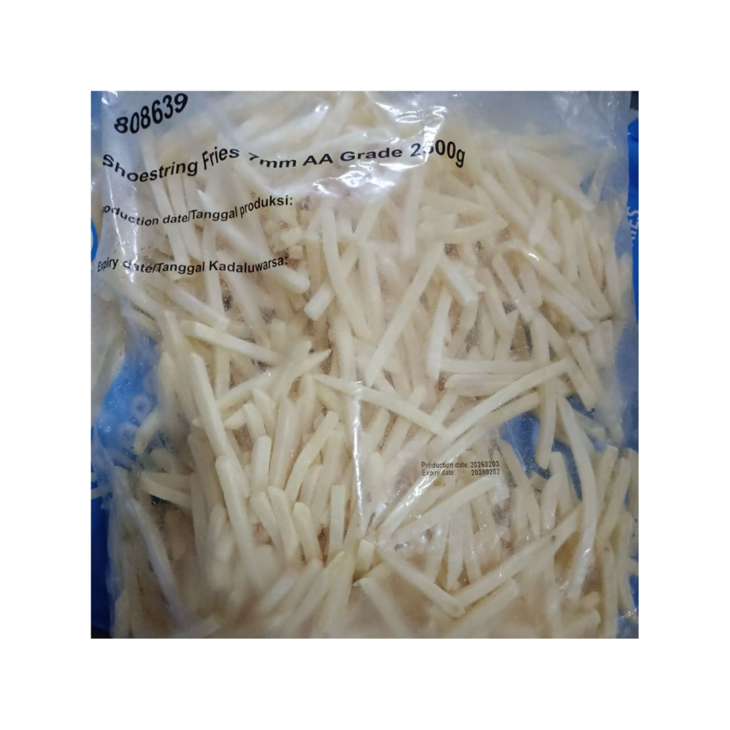 kentang shoestring 2,5 kg aviko