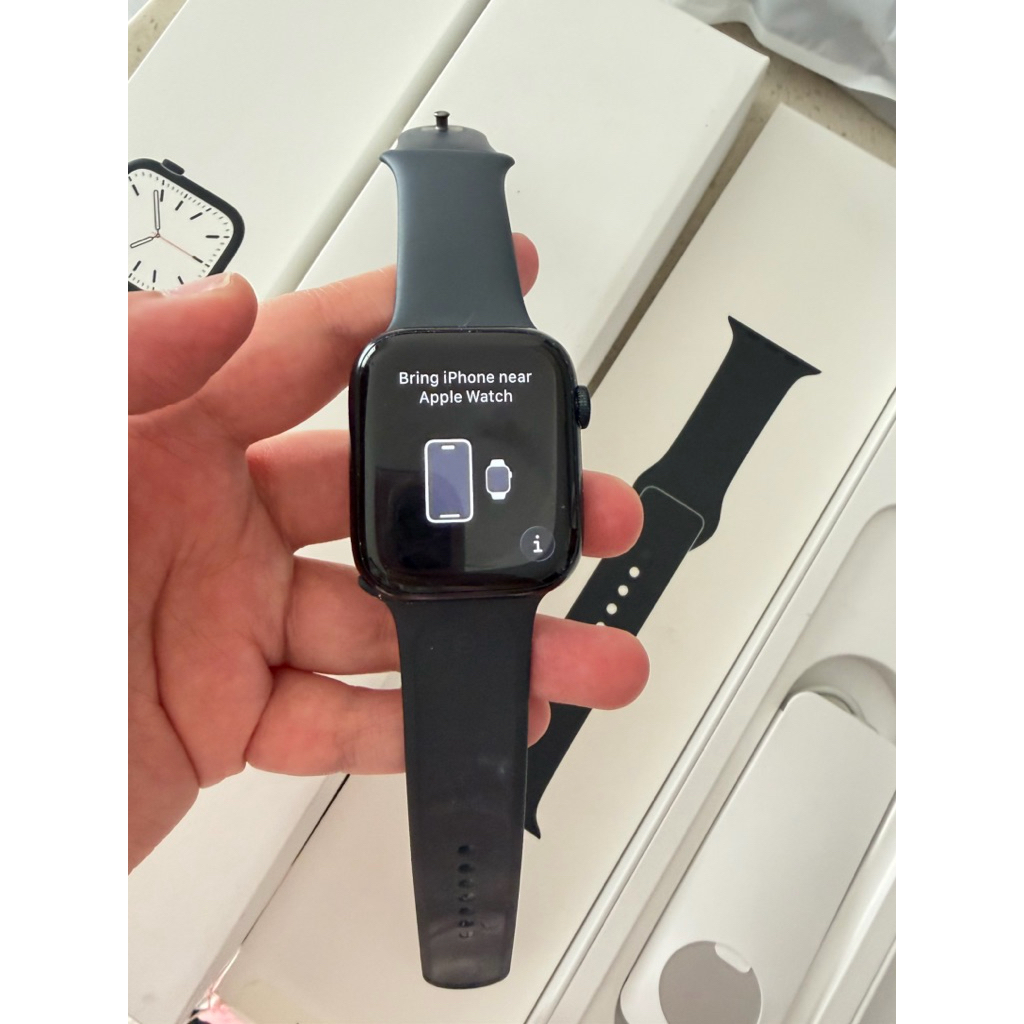 Preloved Apple Watch Series 7 45MM Inter Midnight Black