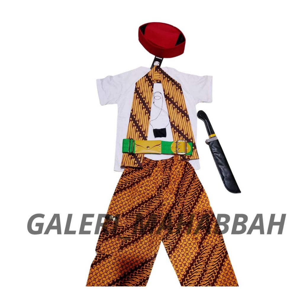 Baju Sadariah Betawi Paket Komplit Pakaian Tadisional Free Kalung
