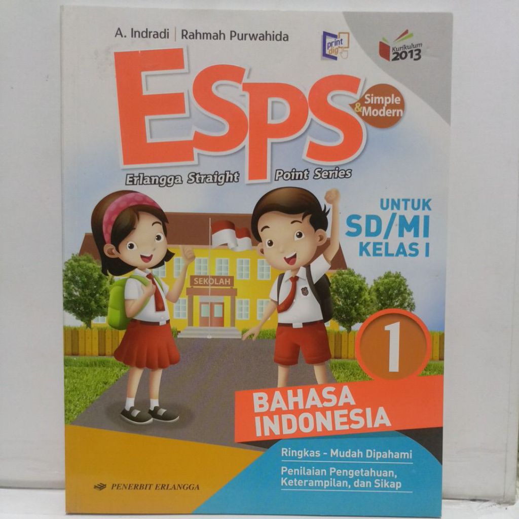 ESPS BAHASA INDONESIA 1 SD/MI KELAS 1 KURIKULUM 2013 REVISI ERLANGGA