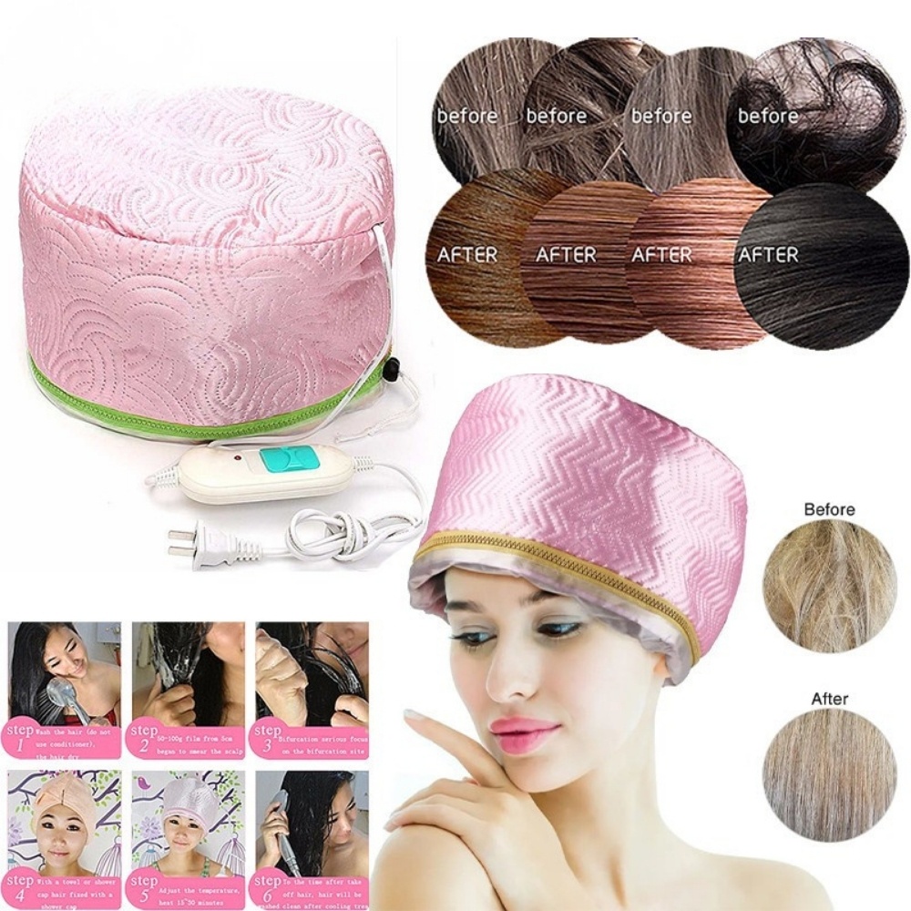 Alat Creambath Rambut  | Meiya Hot Steamer Rambut SPA Thermal Treatment Hair Heated Cap Alat Steamer