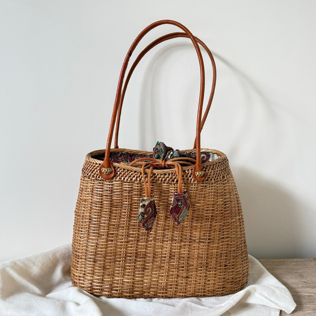 Bella Bag Tas Ate Wanita Handmade Tas Rotan Ate Bali Premium Tas Anyaman Wanita Tas Bahu Vintage Est