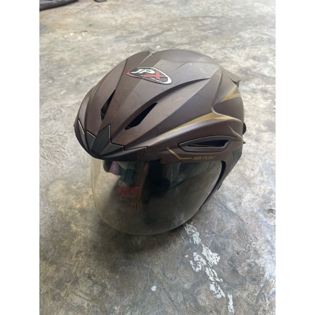 Helm JPX Supreme Double Visor Half Face Original