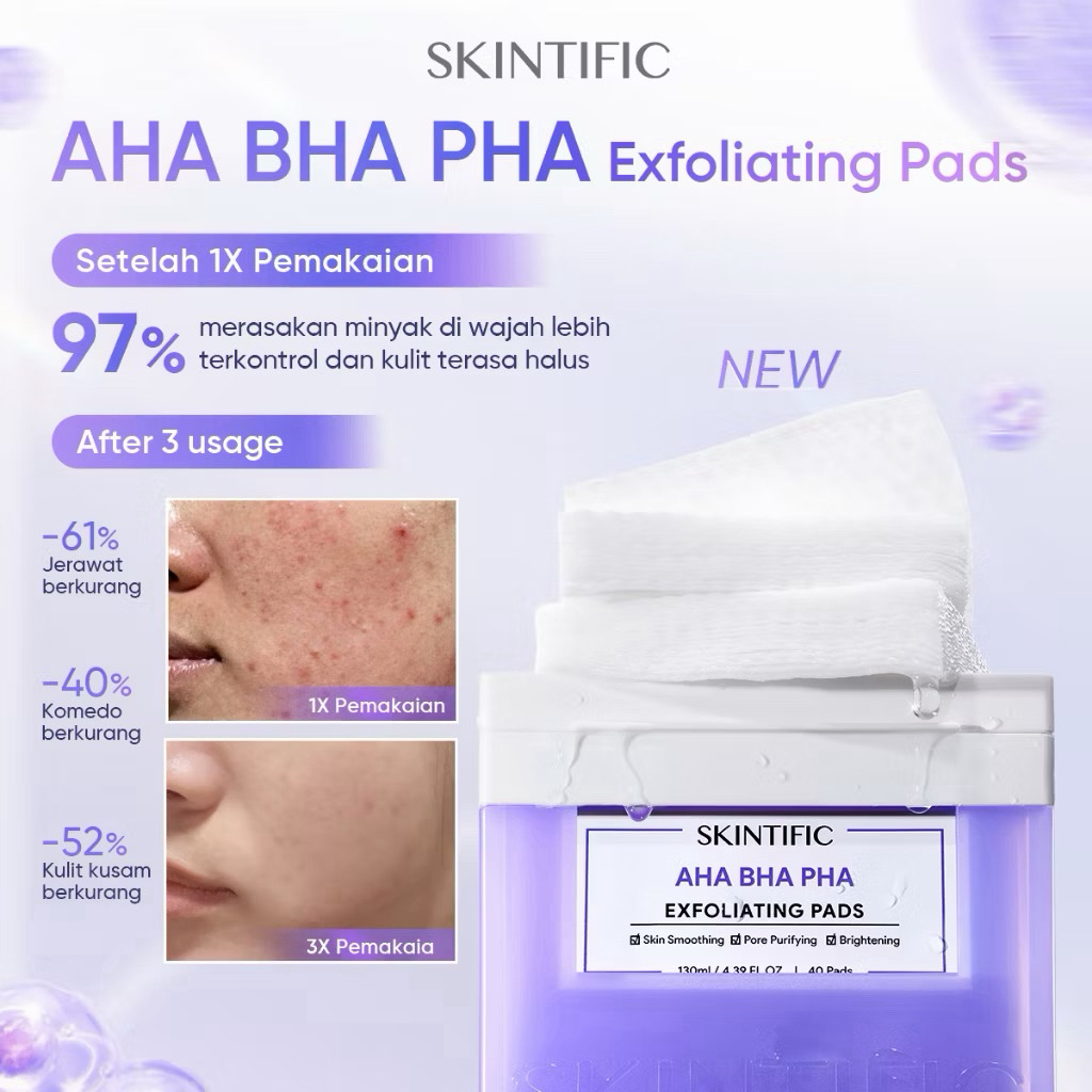 SKINTIFIC AHA BHA PHA EXFOLIATING