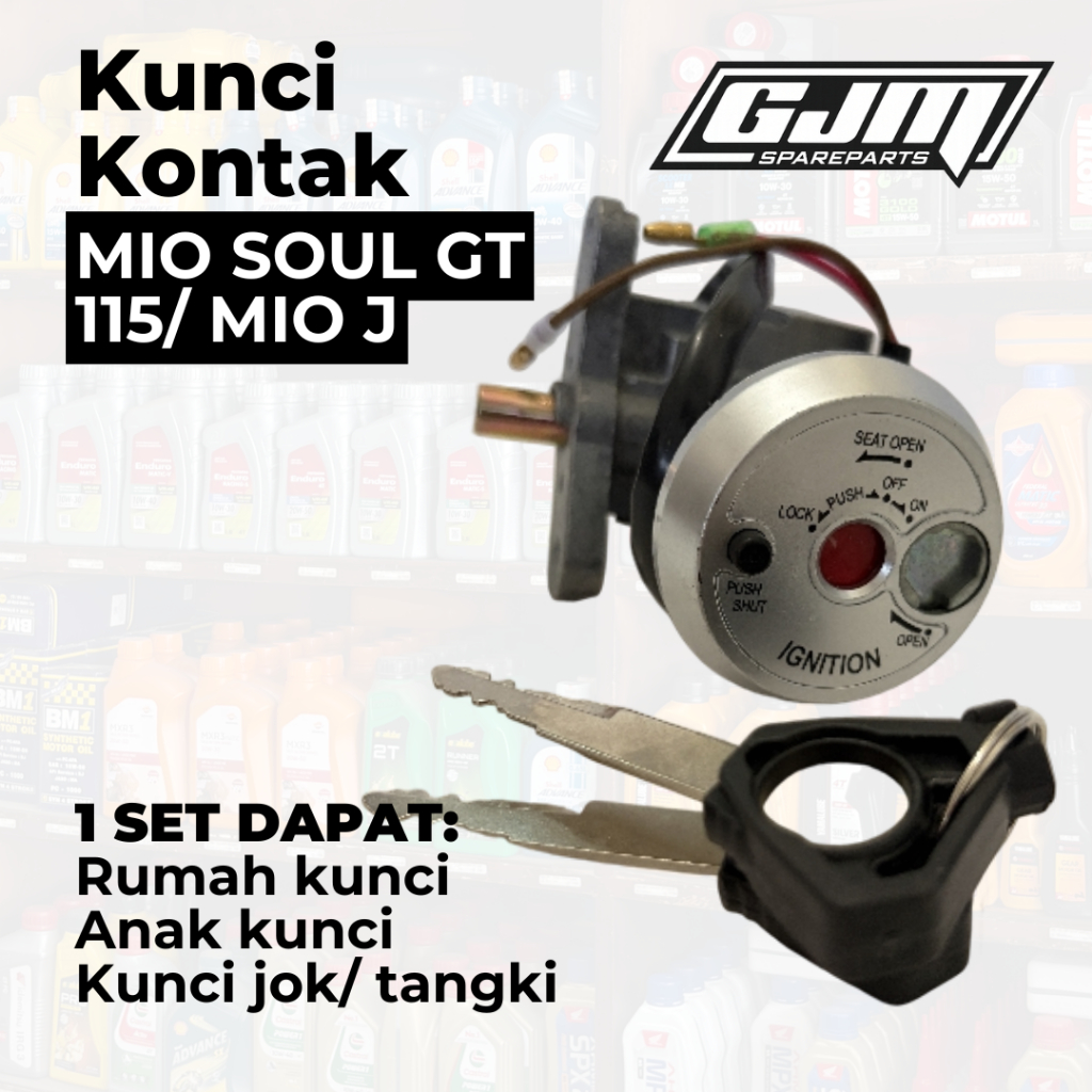 Kunci Kontak Set Yamaha Mio Soul GT 115/ Mio J/ Mio GT Rumah Anak Kunci Jok Bagasi Tangki