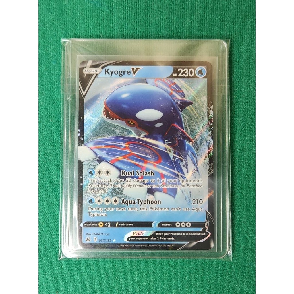 Pokemon TCG English Kyogre V 037/159 Crown Zenith
