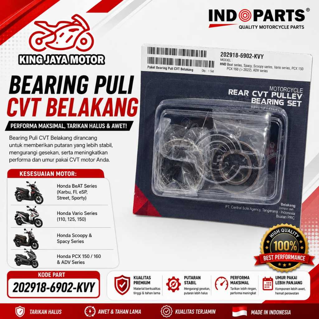 Bearing Pully Beat Spacy Vario INDOPART 202918-6902-KVY-INDOPART