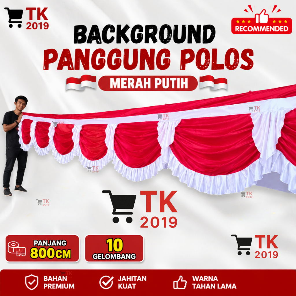 bendera panjang bnedera background merah putih polos